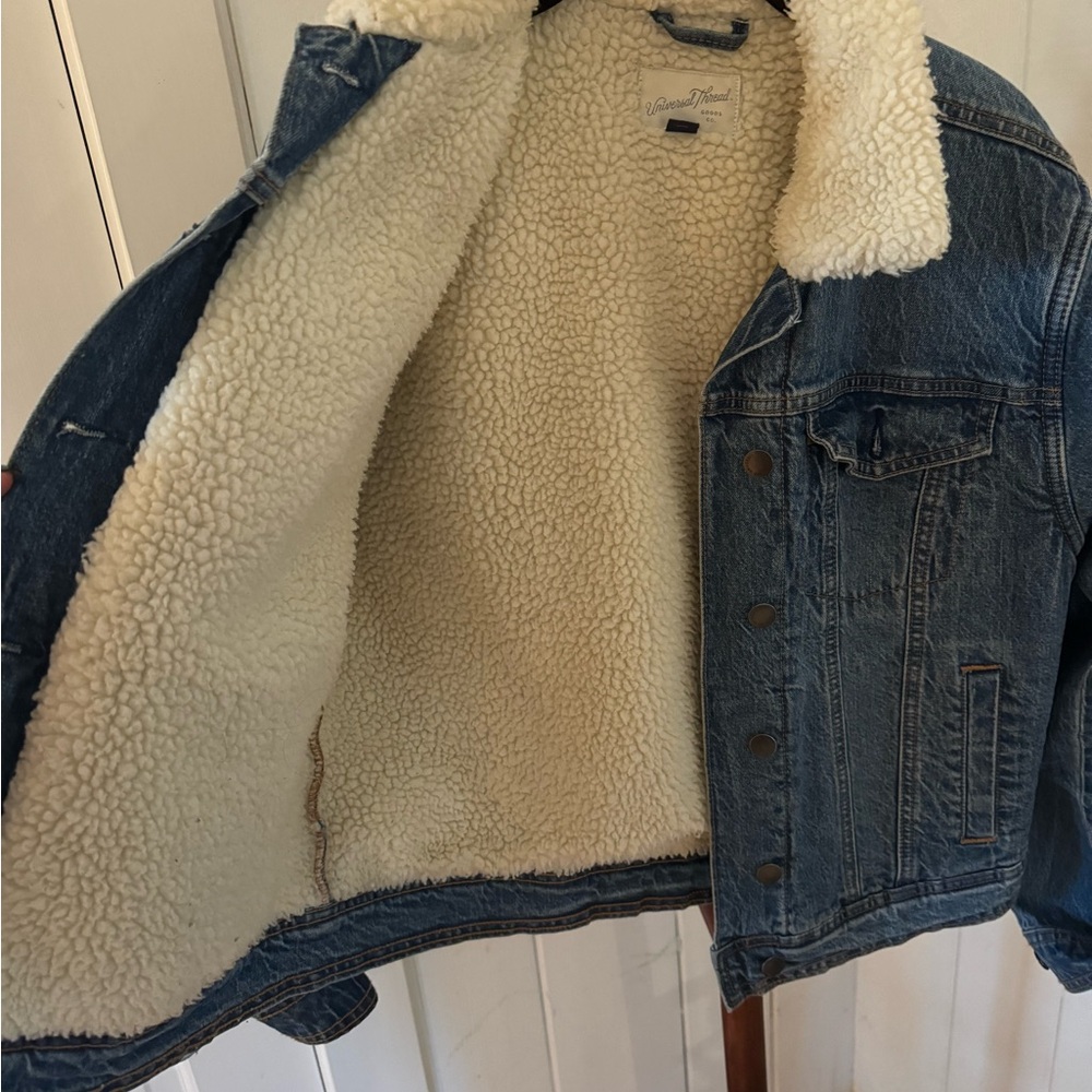 Universal Thread Fully Lined Denim Jacket - Size … - image 3